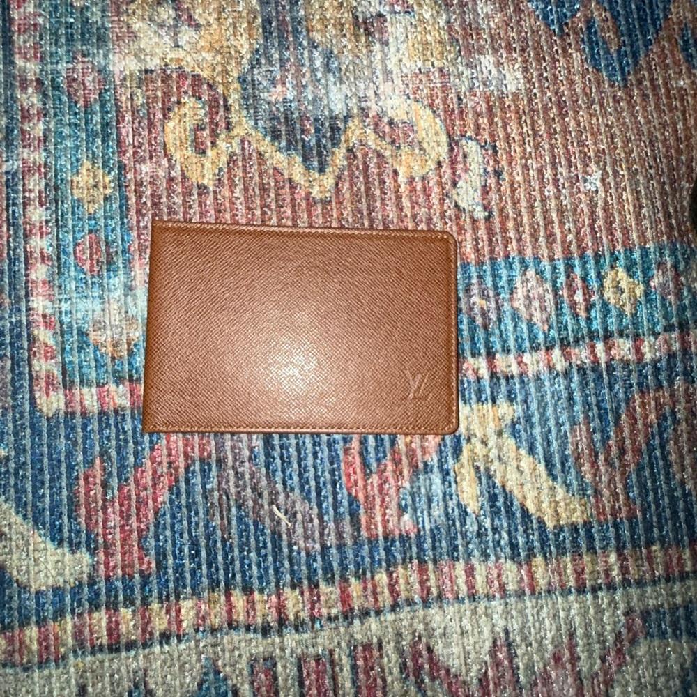 Louis Vuitton Tan Leather Card Holder